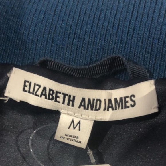 Elizabeth and James Ellington Blue Faux-Fur Bomber Jacket - Picture 7 of 7